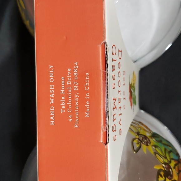 Neck of the Woods Set of 2 Clear 16 oz. Mugs with Pumpkins, Sunflowers - Picture 6 of 6